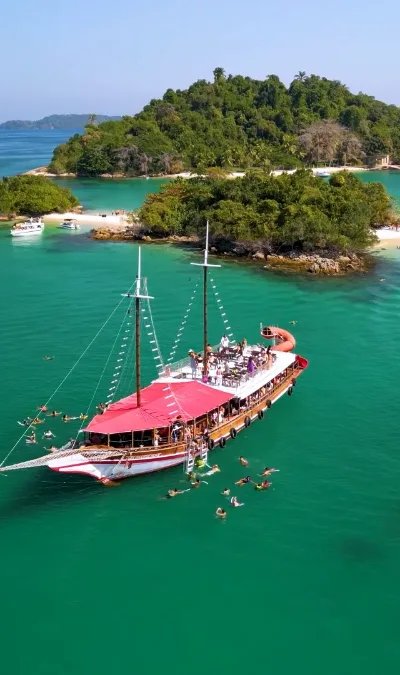 Passeio de Escuna na Ilha Grande, Praias e Aquários Naturais